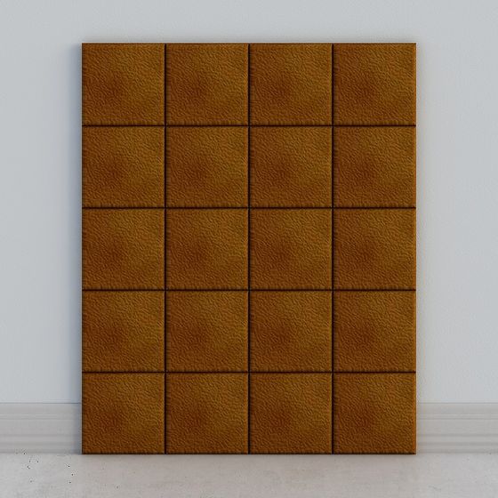 Leather Patchwork Wall 3D Model