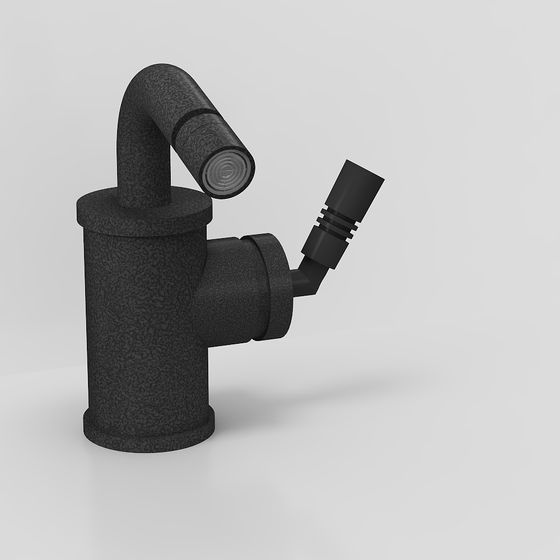 Industrial Aesthetic Low-Polygon 3D Model