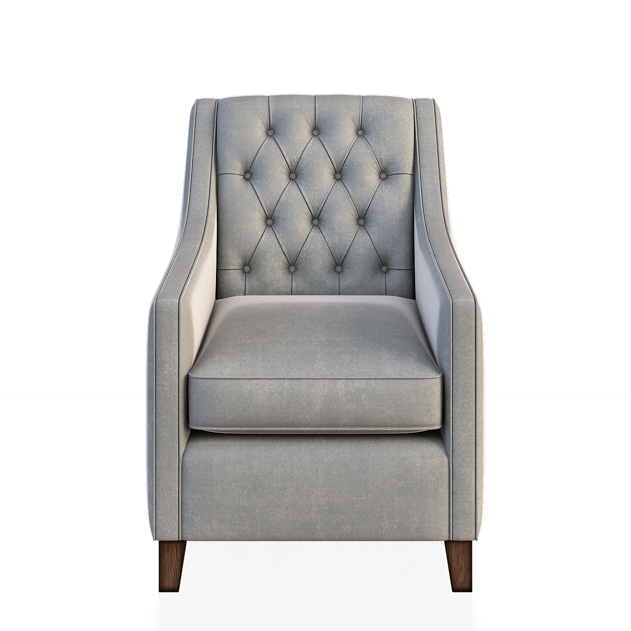 Classic Sofa 3D Model – Vintage Leather Design