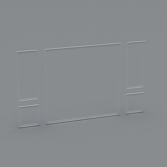 Elegant Classical Door Frame 3D model