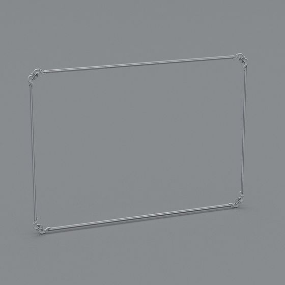 Elegant Metal Frame 3D Model for Modern Design