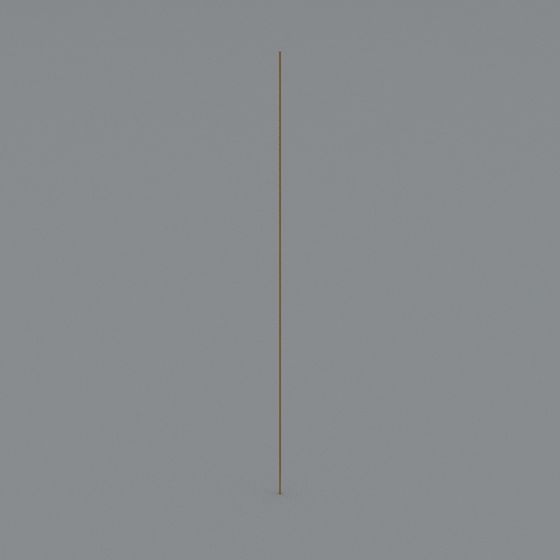 Decorative Wall 3D Model - Stylish Steel Strip Design