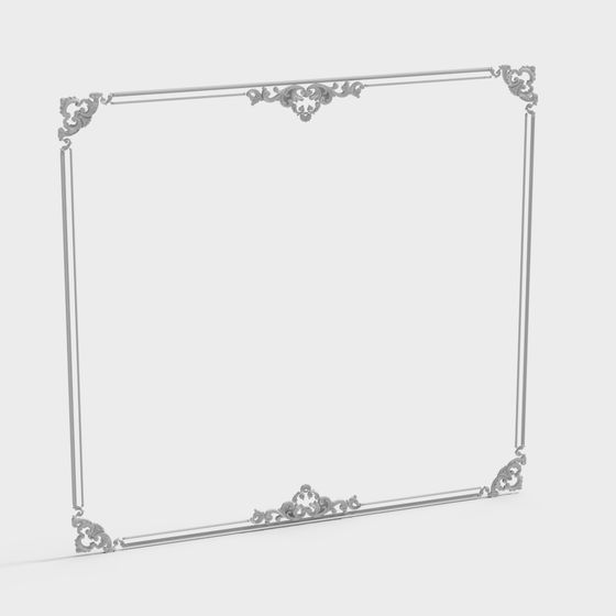 Classical Frame Low-Poly 3D model