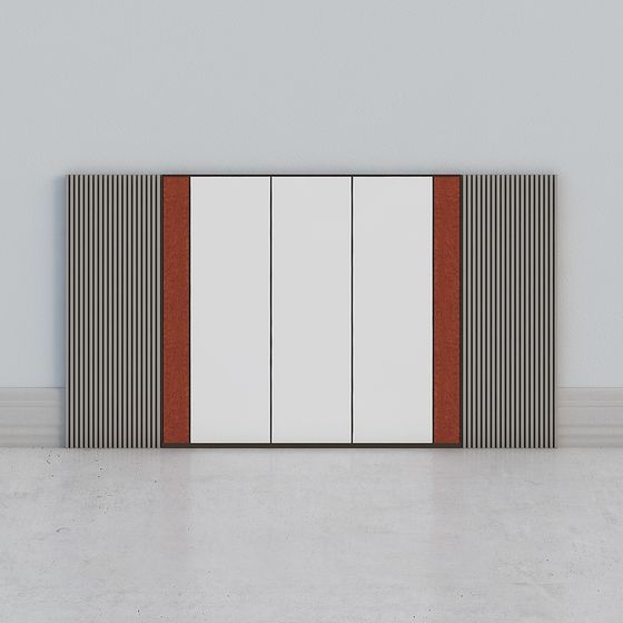 Stylish Stripe Screen 3D model for Contemporary Spaces