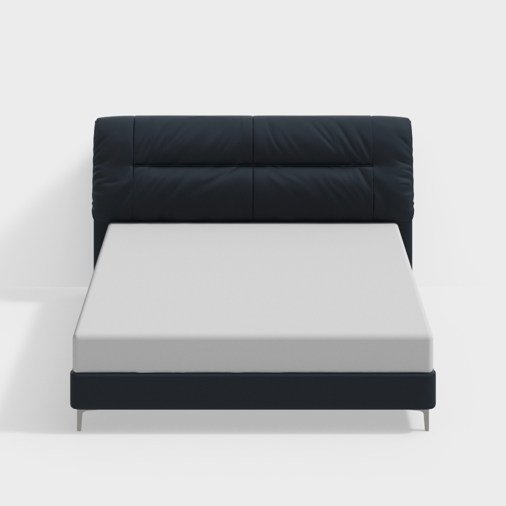 Fristar Modern Leather Dark Soft Bed FC-7289