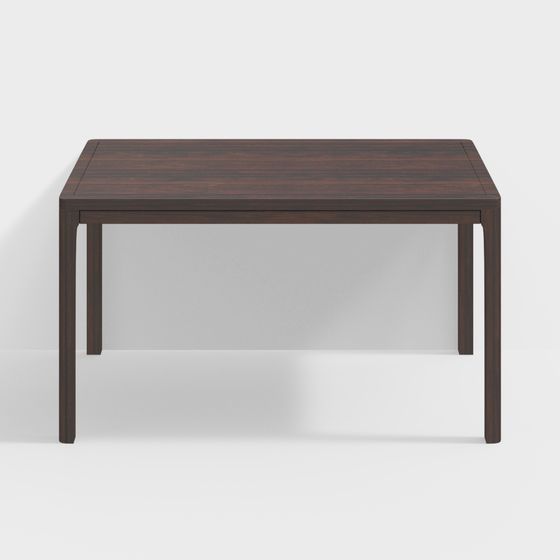 Elegant Low-Poly Dining Table 3D model