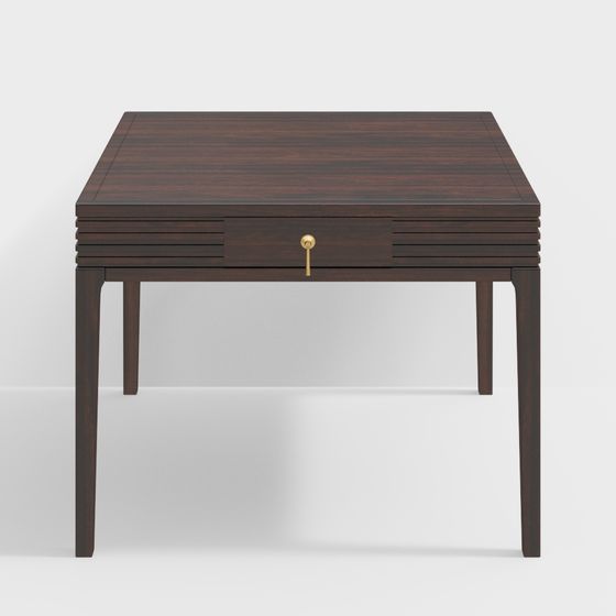 Elegant Square Desk 3D model for Creative Projects