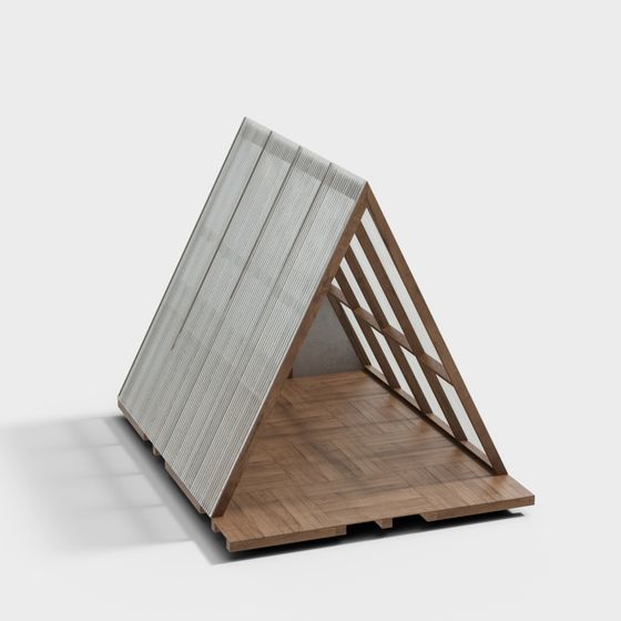Triangular Cottage 3D model
