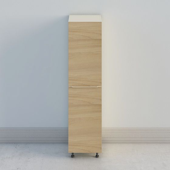 Wood Grain Storage Cabinet 3D model