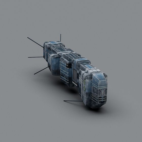 Interstellar Cruiser 3D model for Creative Projects