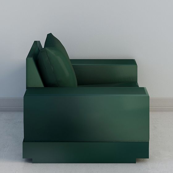 Urban Escape Low-Poly Sofa 3D model
