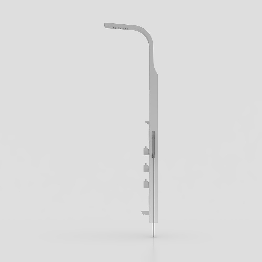 Modern Low-Poly Streetlight 3D model