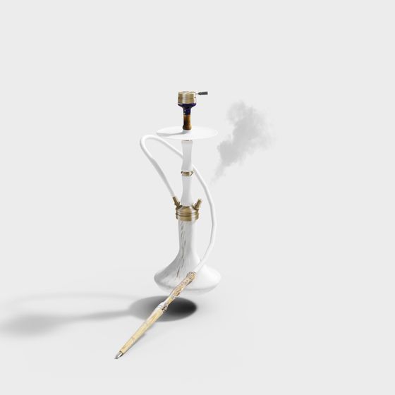 Stylish Shisha 3D Model for Various Applications