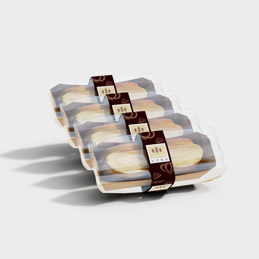 Elegant Low-Polygon Garlic 3D model