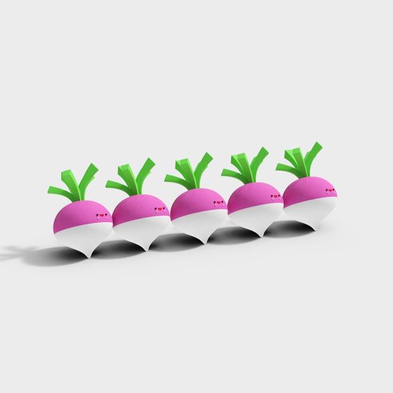 Cute 3D Carrot Model for Creative Projects