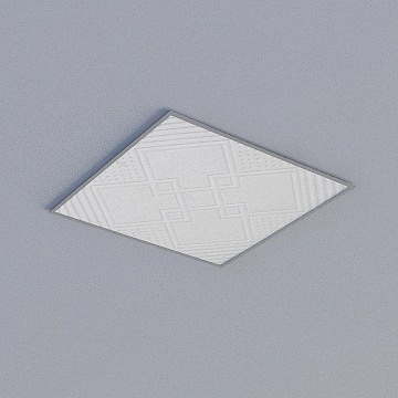 Sleek Gray Ceiling 3D Model for Modern Interiors