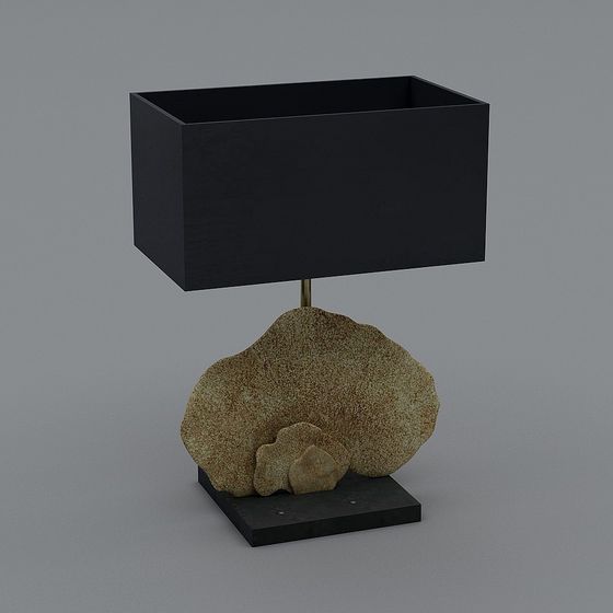 코랄+골드 테이블 램프