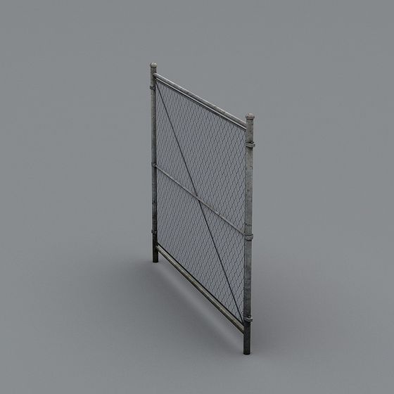 3D Model of Realistic Wire Mesh Fence
