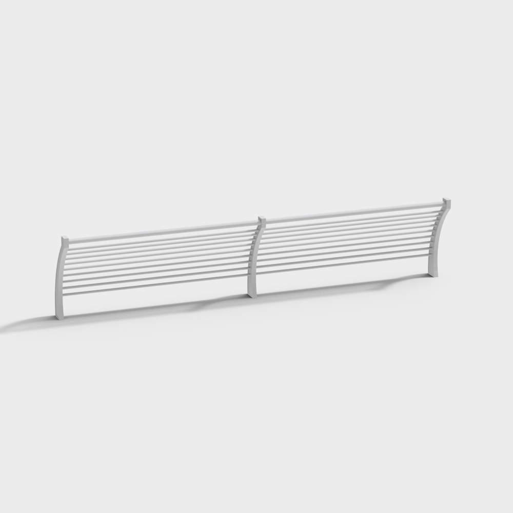 Curved Bench 3D model