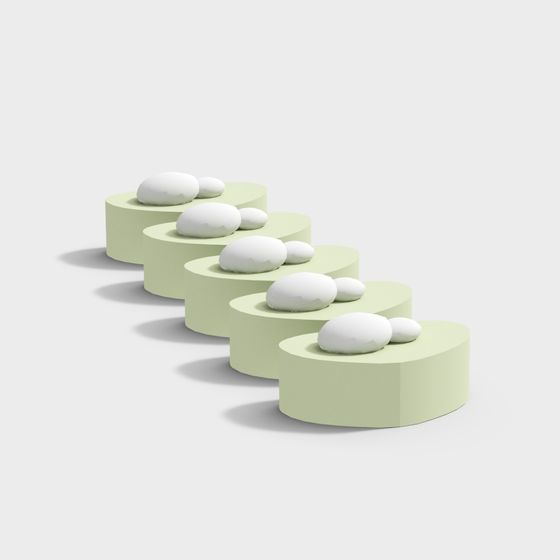 Natural Staircase 3D Model - Minimalist Elegance