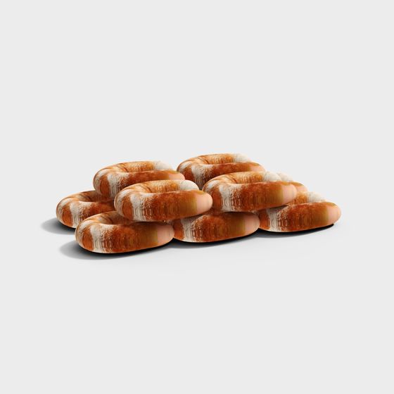 Delicious Low-Poly Donut 3D Model