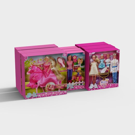 Royal Family Dolls 3D model for Creative Projects