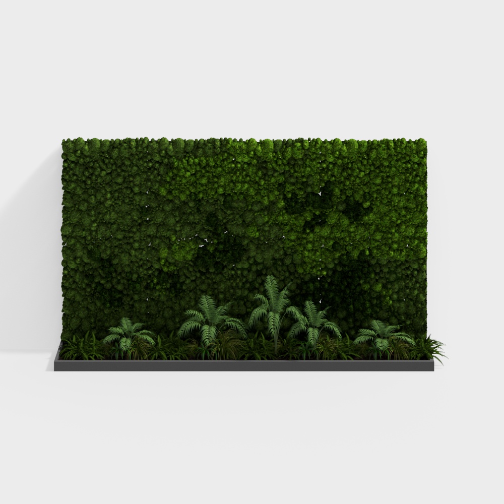 ผนังพื้นหลังพืชสีเขียว