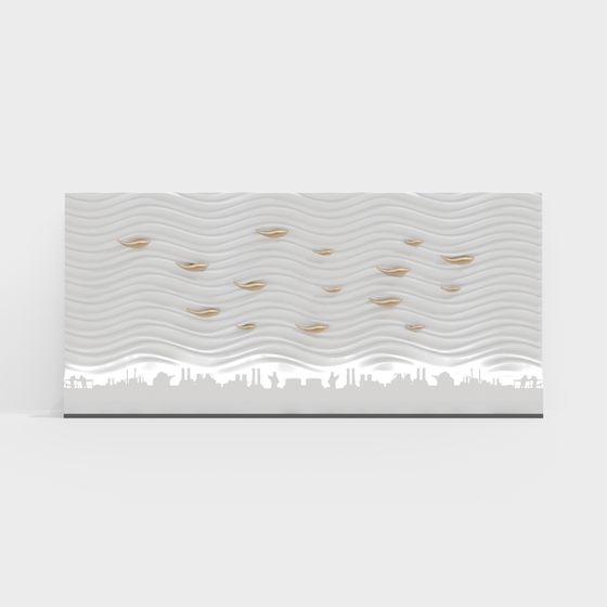 Artistic Urban Skyline 3D Model for Modern Designs