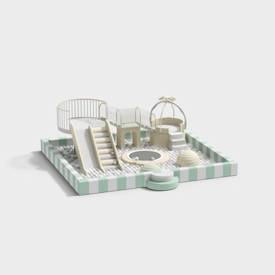 Charming Children's Playground 3D model