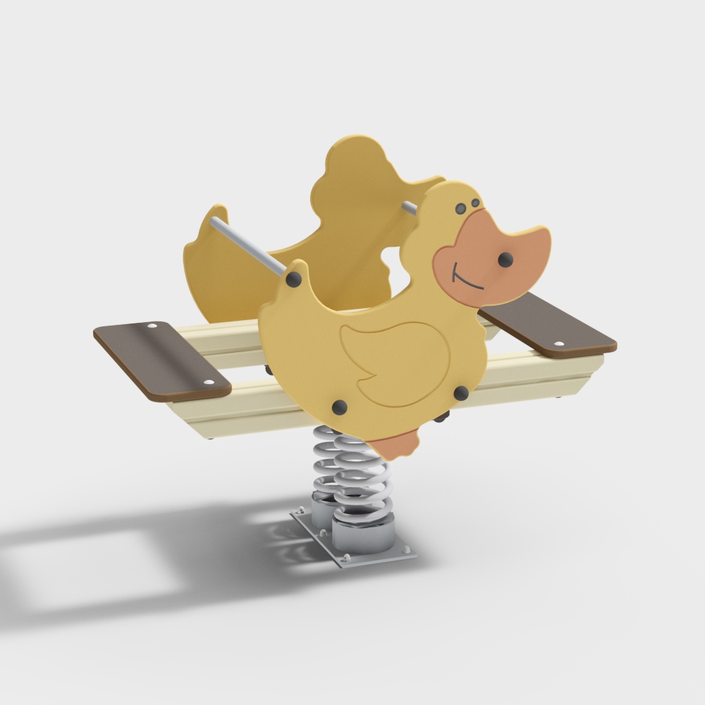 Charming Low-Poly Teeter-Totter 3D model