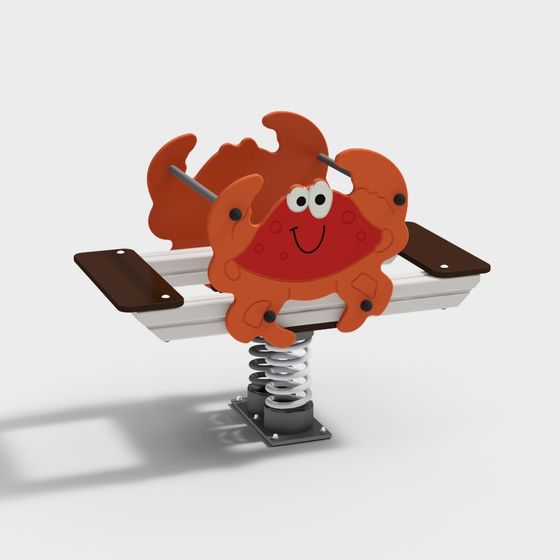 Playful Crab Teeter-Totter 3D model