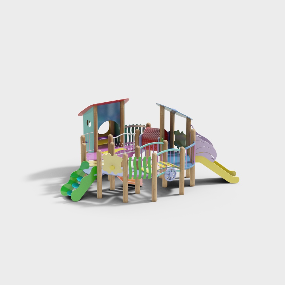 Amusement equipment slide