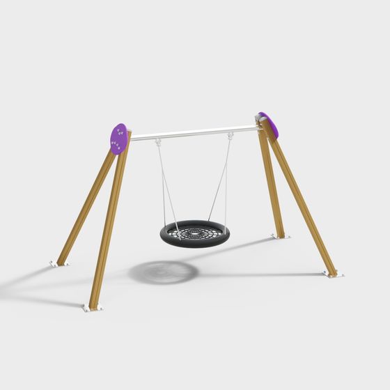Playful Children's Swing Set 3D Model