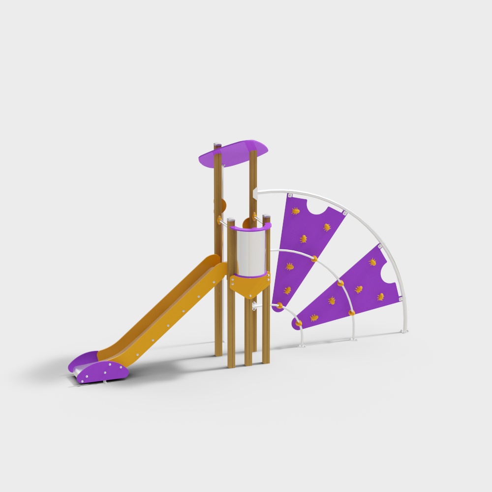 Amusement equipment slide