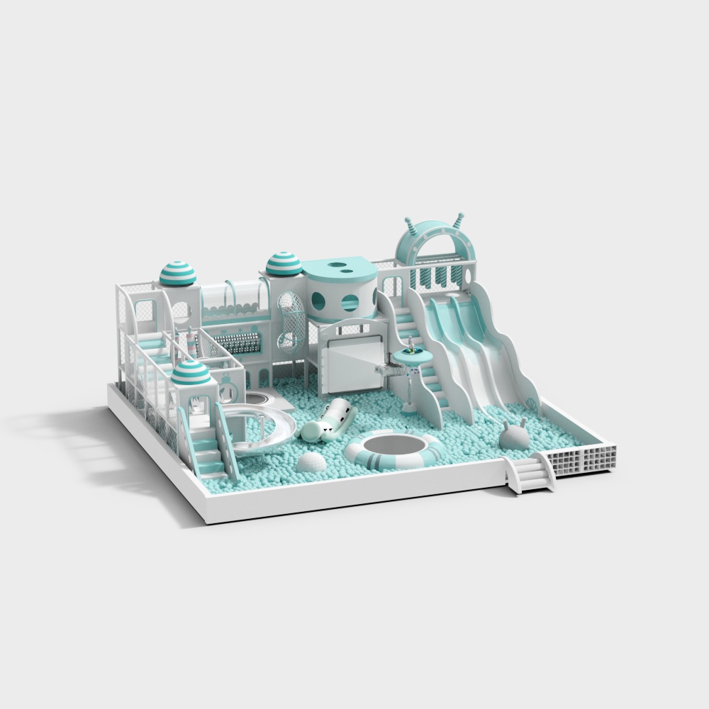 Whimsical Playland 3D Model for Creative Projects