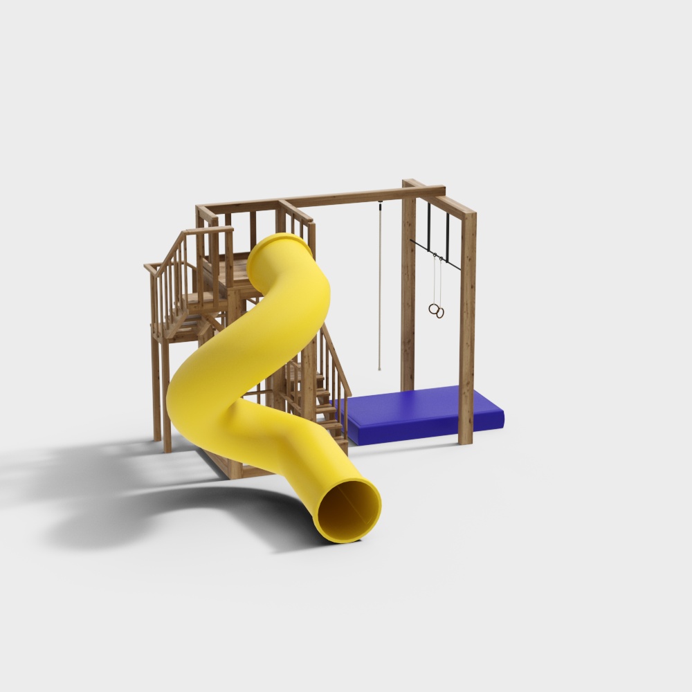 Amusement equipment slide