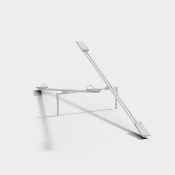 Modern Minimalist 3D Desk Rack Model
