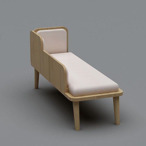 Cozy Lounge Bench 3D model