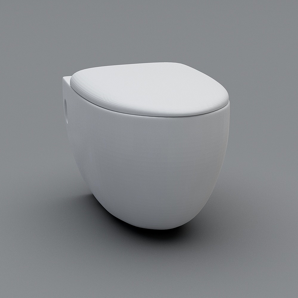 Floating Toilet 3D Model for Modern Design