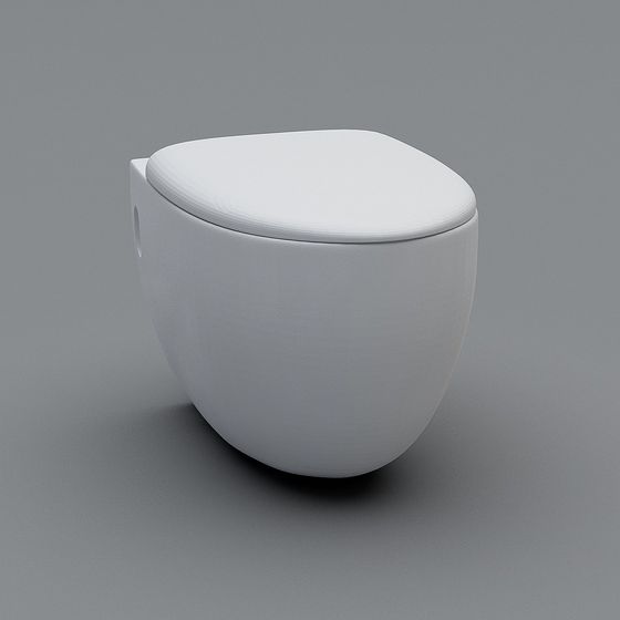 Floating Toilet 3D Model for Modern Design