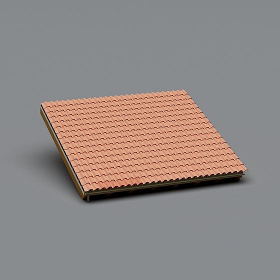 Traditional Tile Roof 3D model