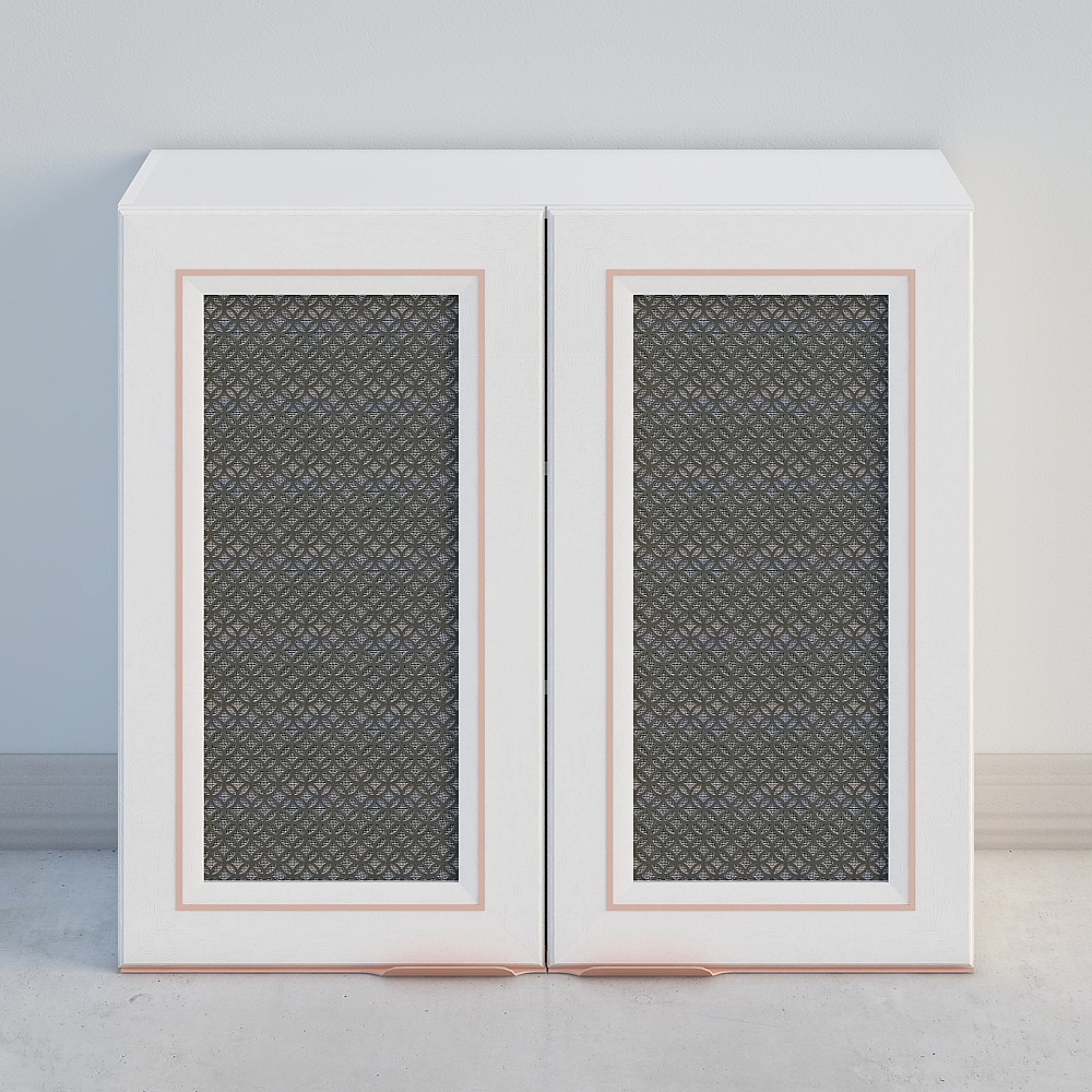 ตู้แขวนตะแกรงบานคู่  90 80 majesticaสีขาว cabinet