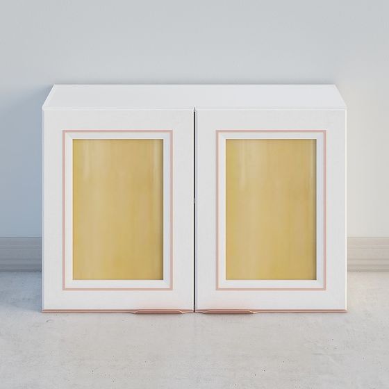 Minimalist Storage Cabinet 3D model for Modern Design