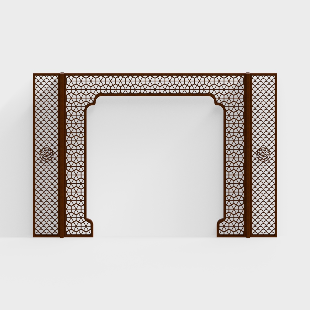 Vách ngăn phong cách Trung Quốc mới