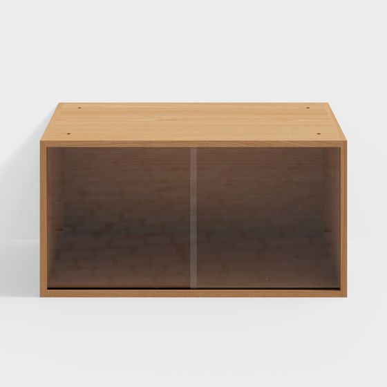 Transparent Wood Cabinet 3D model