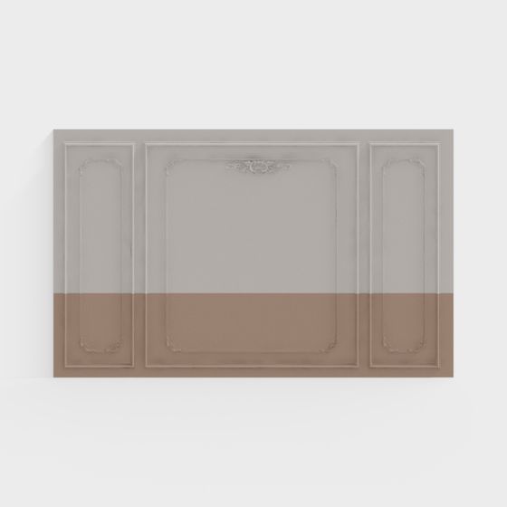 Unique Low Polygon Wall Design 3D model