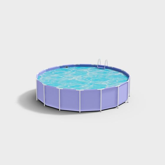 Vibrant Summer Pool 3D model