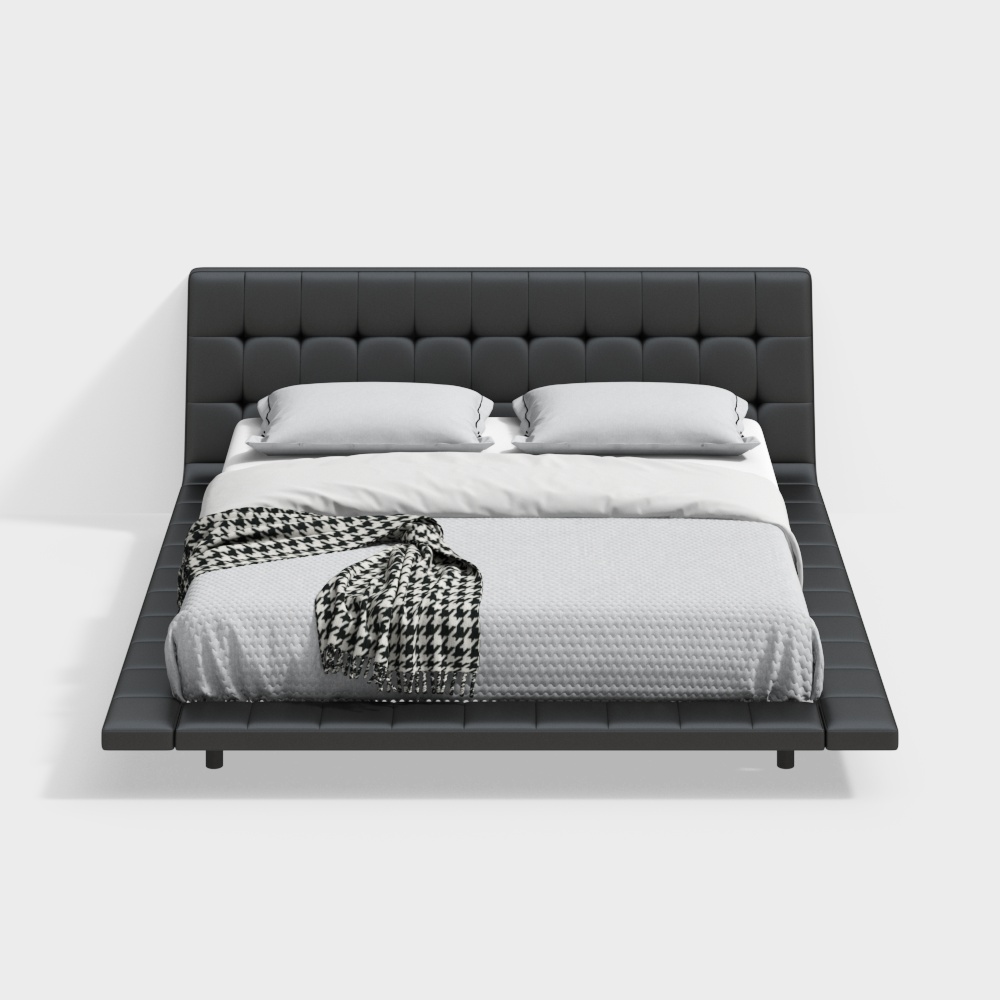 Modern Minimalist Floating Bed CLJ-MF-8135 - 1.8m Leather Bed