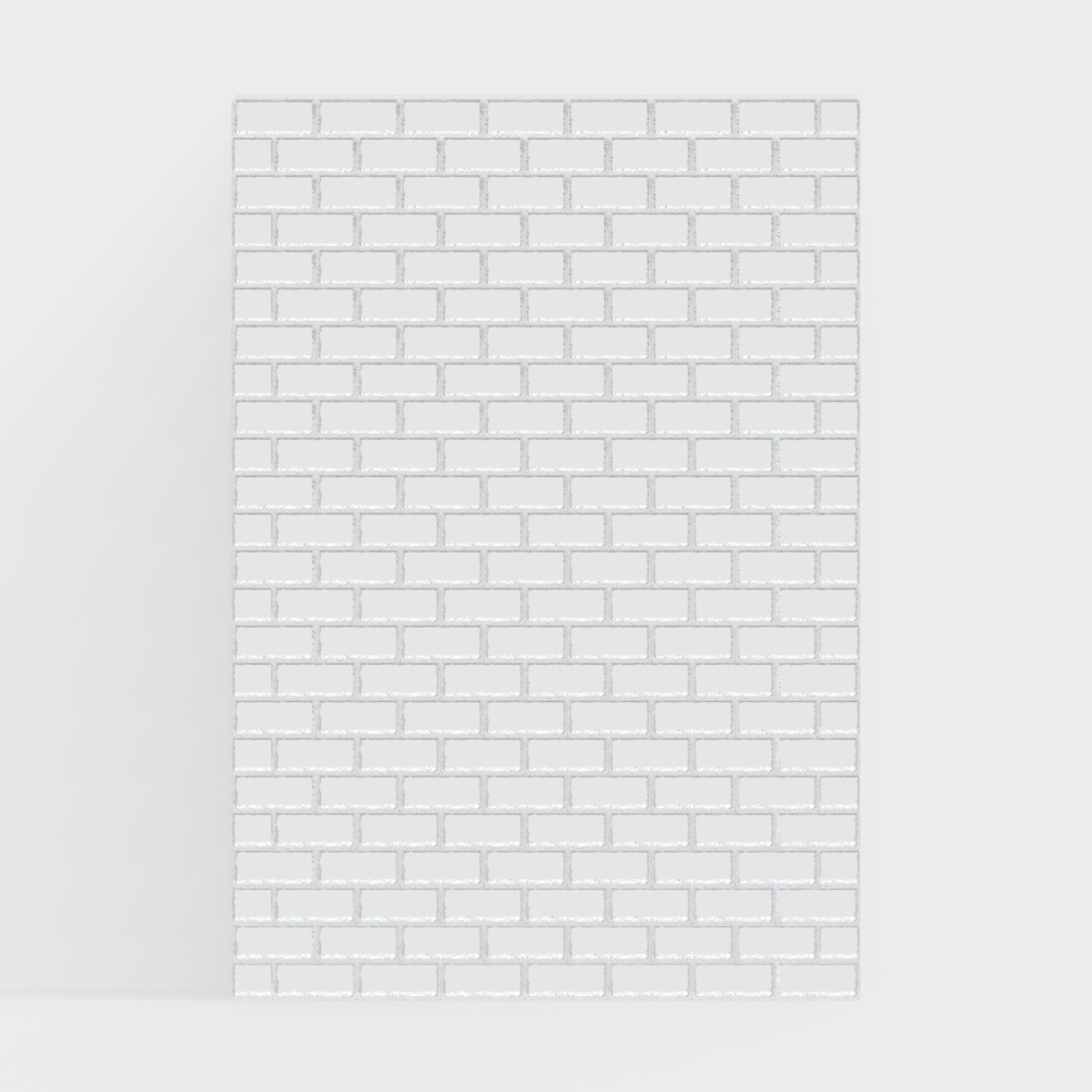 Modern glass brick partition