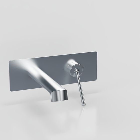 Sleek Modern Faucet 3D model for Elegant Bathrooms